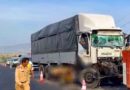 Ô tô tải tông xe container trên cao tốc Vĩnh Hảo – Phan Thiết, 1 tài xế thiệt mạng