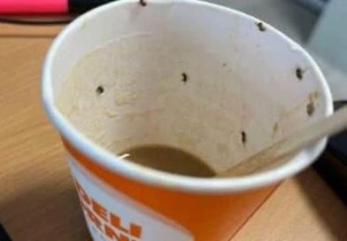 Người phụ nữ sốc phản vệ sau khi uống một cốc càphê ‘đầy côn trùng’